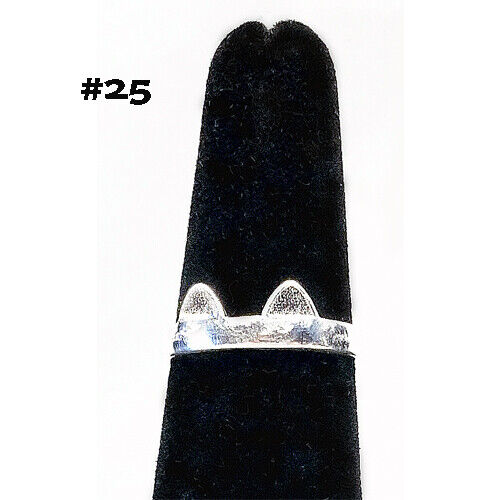 Sterling silver handcrafted minimalist sterling silver rings - Providence silver gold jewelry usa