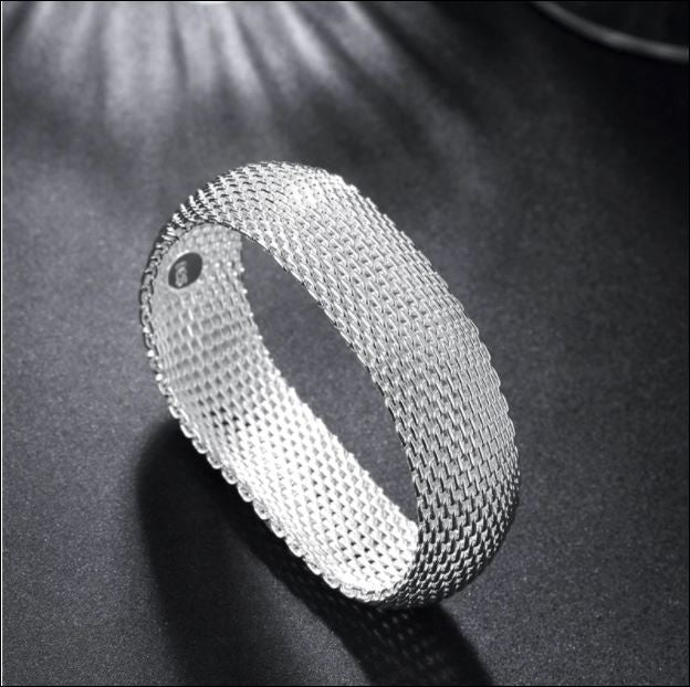 full mesh bracelet in 925 silver - Providence silver gold jewelry usa