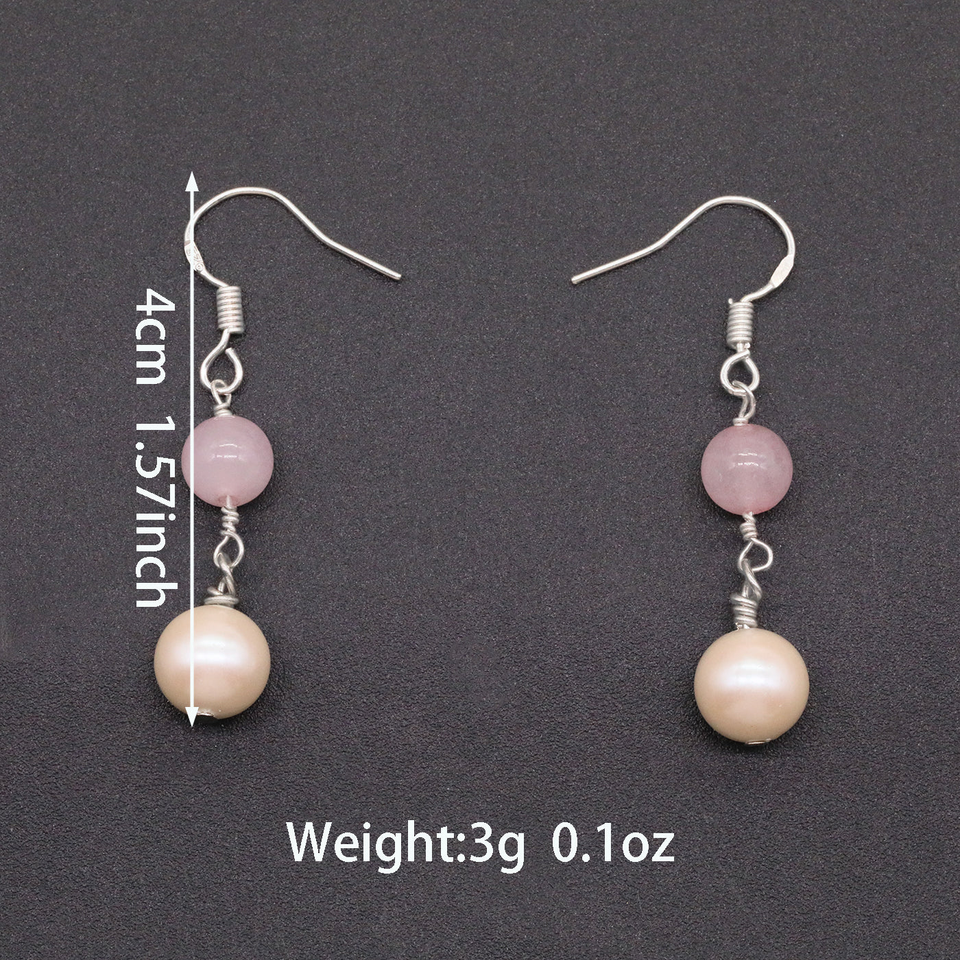 Elegant Fresh Water Pearl earrings, ideal for Christmas, Valentine's Day and Thanksgiving gifts, perfect for everyday, wedding and birthday parties