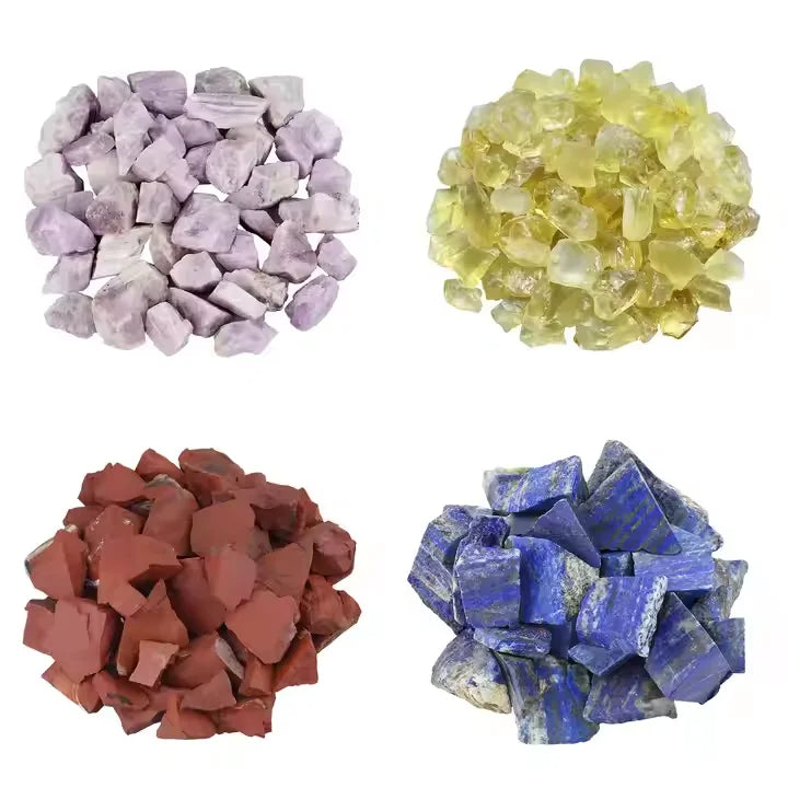 Healing Stone Crystal Nugget Rock Stone Beads with Loop for DIY
