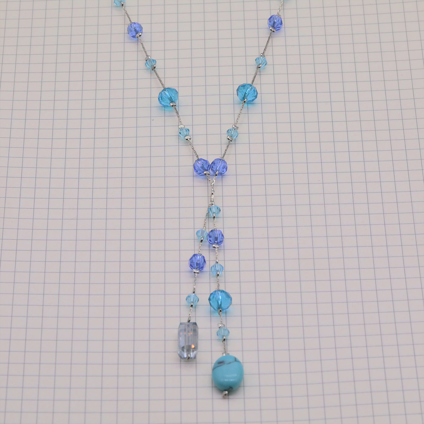 Bohemian Vintage Handcrafted Natural Stone and Crystal Bead Jewelry Set, Unique Boho Stone Necklace and Earrings, Unplated, Daily Wear & Gift, Suitable for All Seasons, Halloween Holiday Accessory