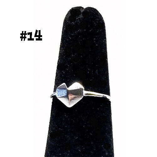 Sterling silver handcrafted minimalist sterling silver rings - Providence silver gold jewelry usa