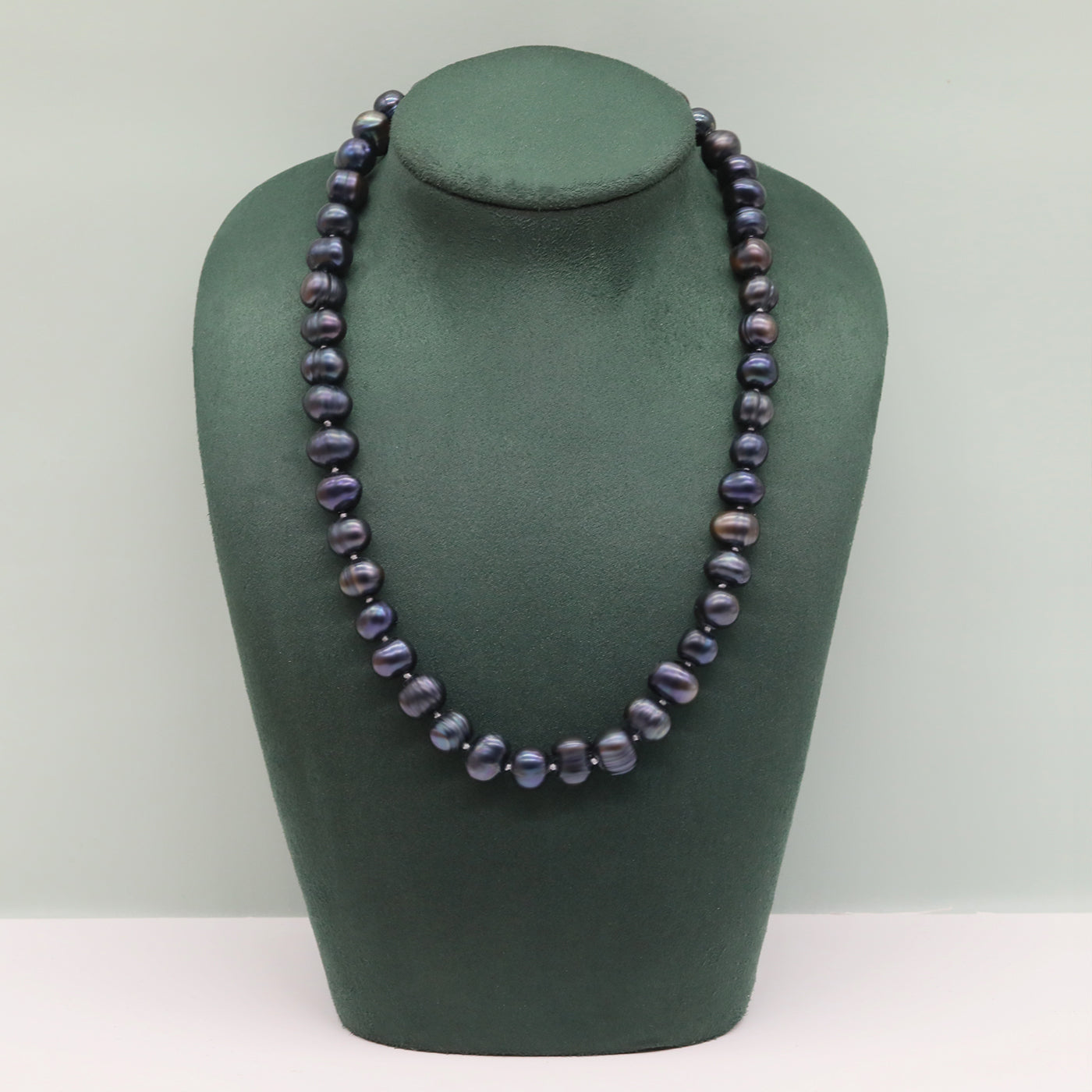 Handmade Freshwater Pearl Necklace Vintage Design Style, Suitable for Daily Wear, Special Occasions, Christmas, Mother'S Day, Thanksgiving, Valentine'S Day, Universal Accessories for All Seasons【NK-XL2501Black-02】