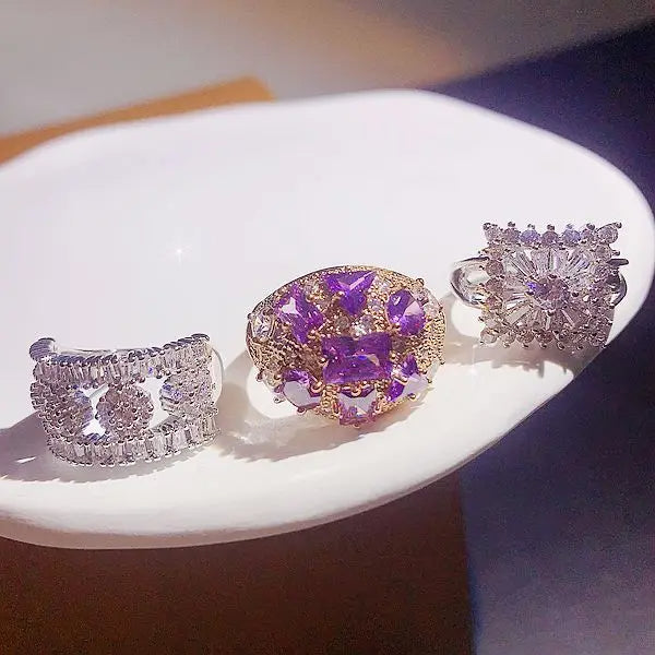 Wholesale better cubic zirconia rings assorted style and sizes