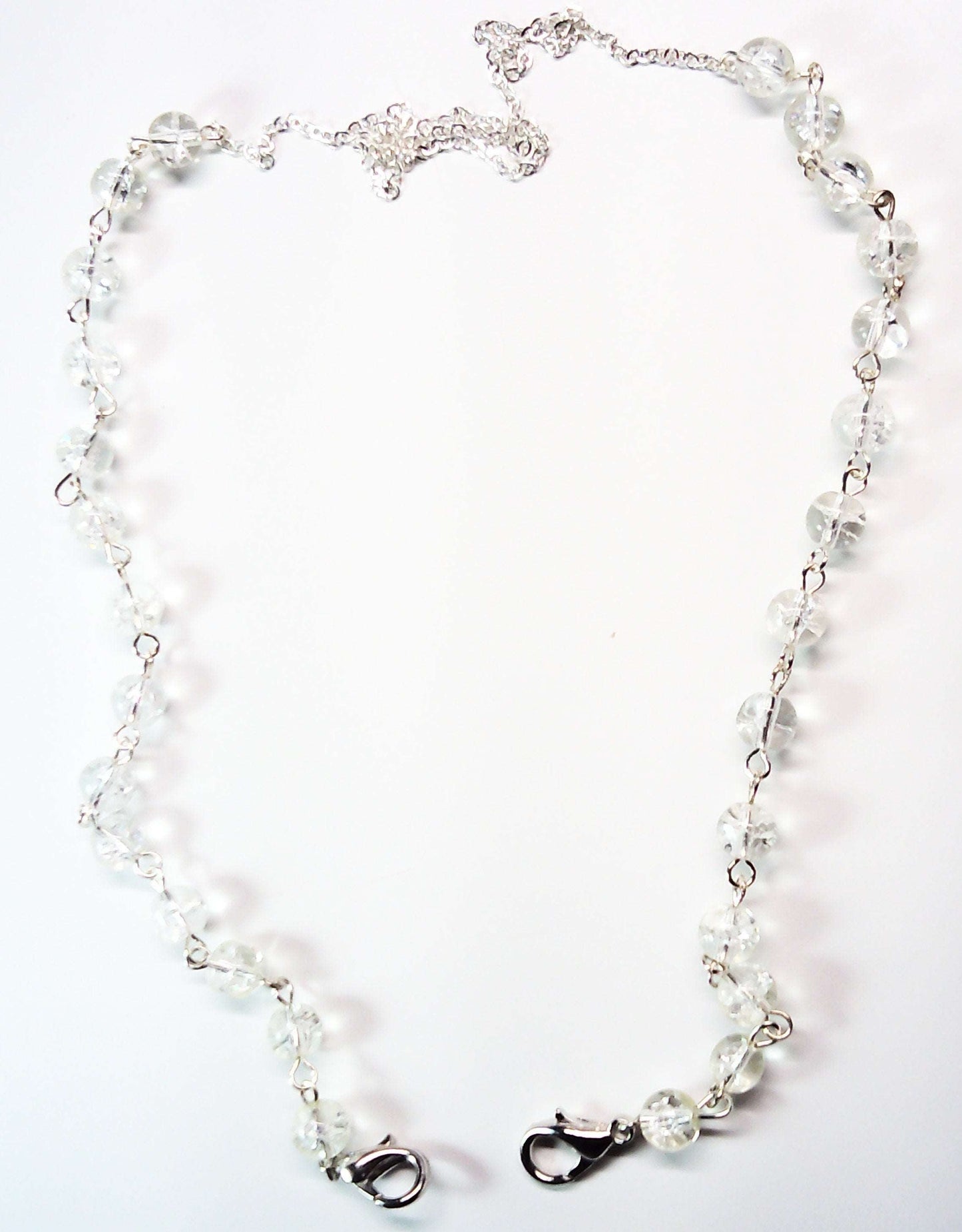 beaded chain Mask necklace holder - Providence silver gold jewelry usa