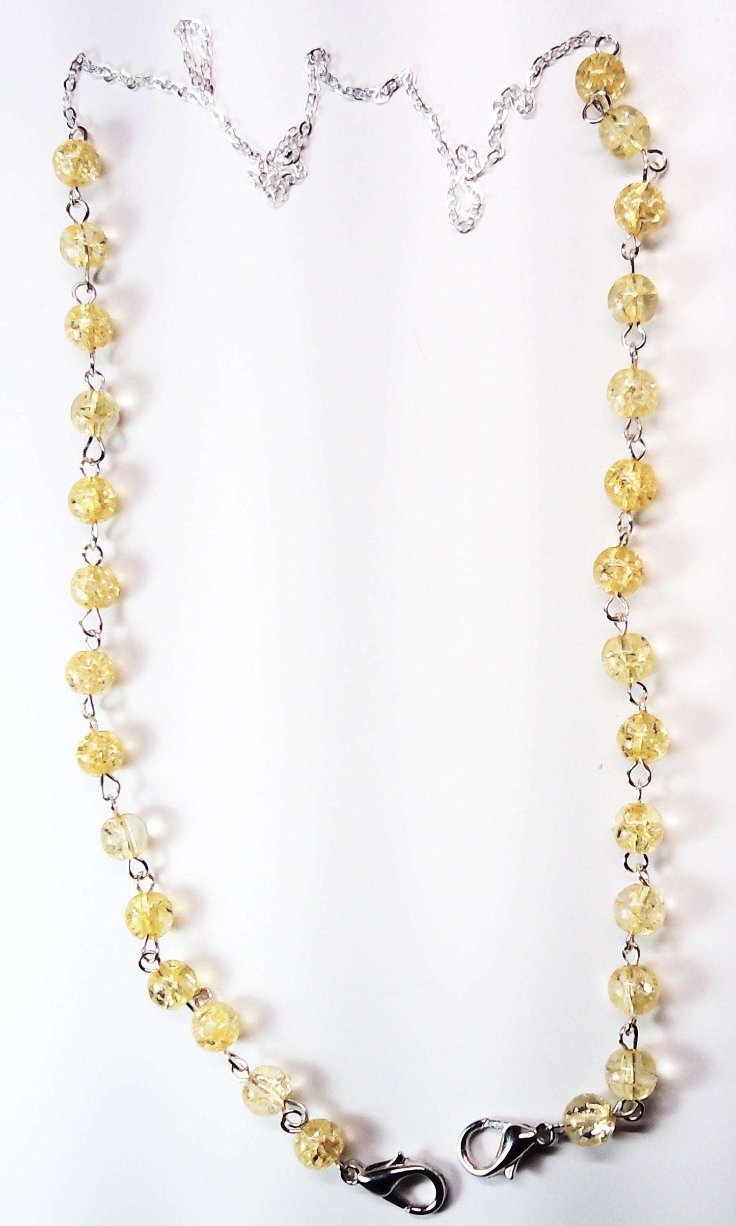 beaded chain Mask necklace holder - Providence silver gold jewelry usa