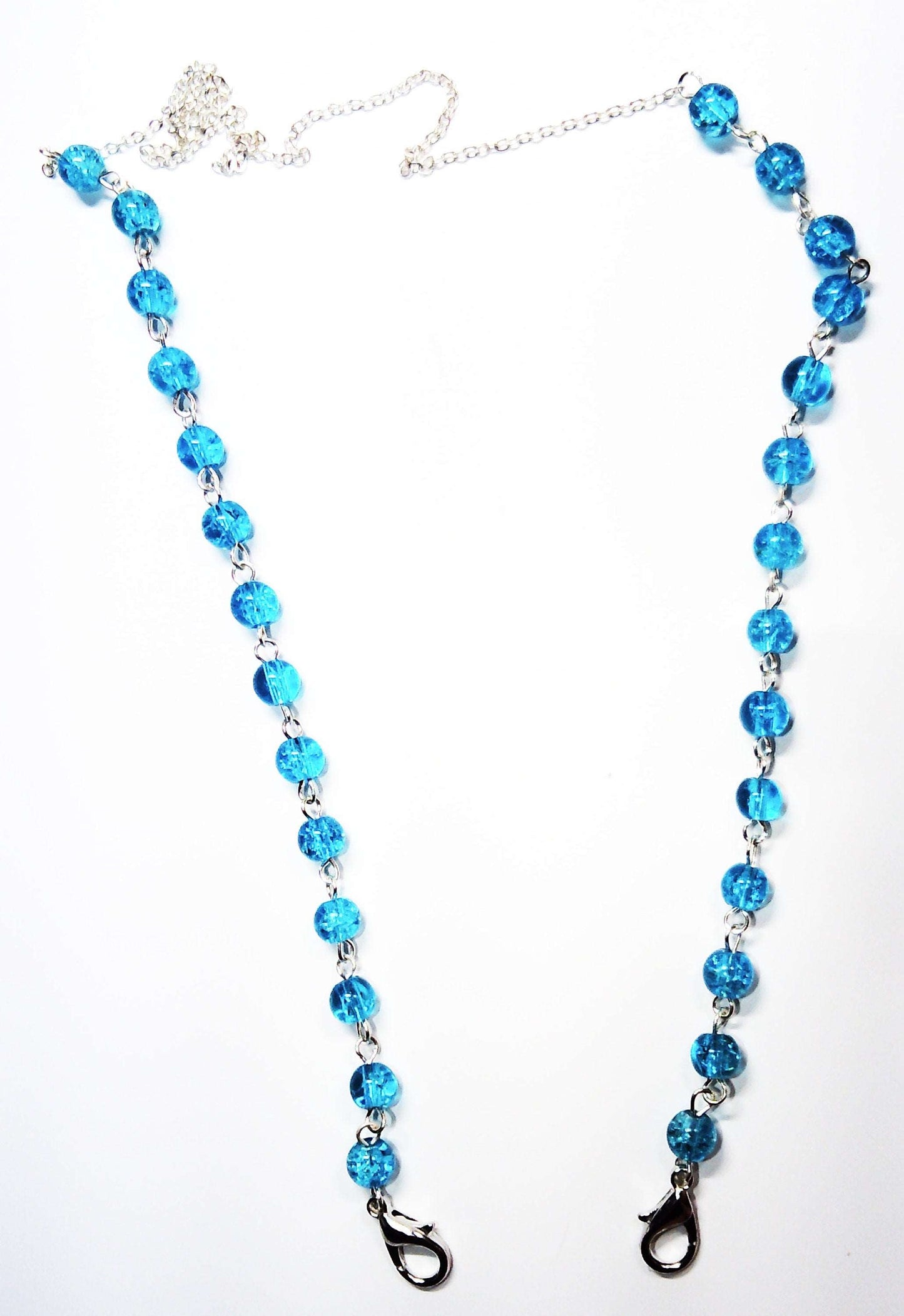 beaded chain Mask necklace holder - Providence silver gold jewelry usa