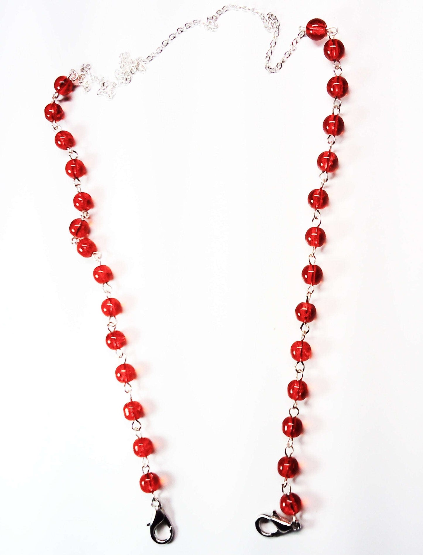 beaded chain Mask necklace holder - Providence silver gold jewelry usa