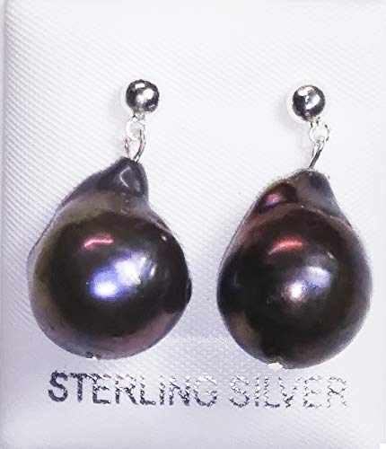 Large baroque pearl earring