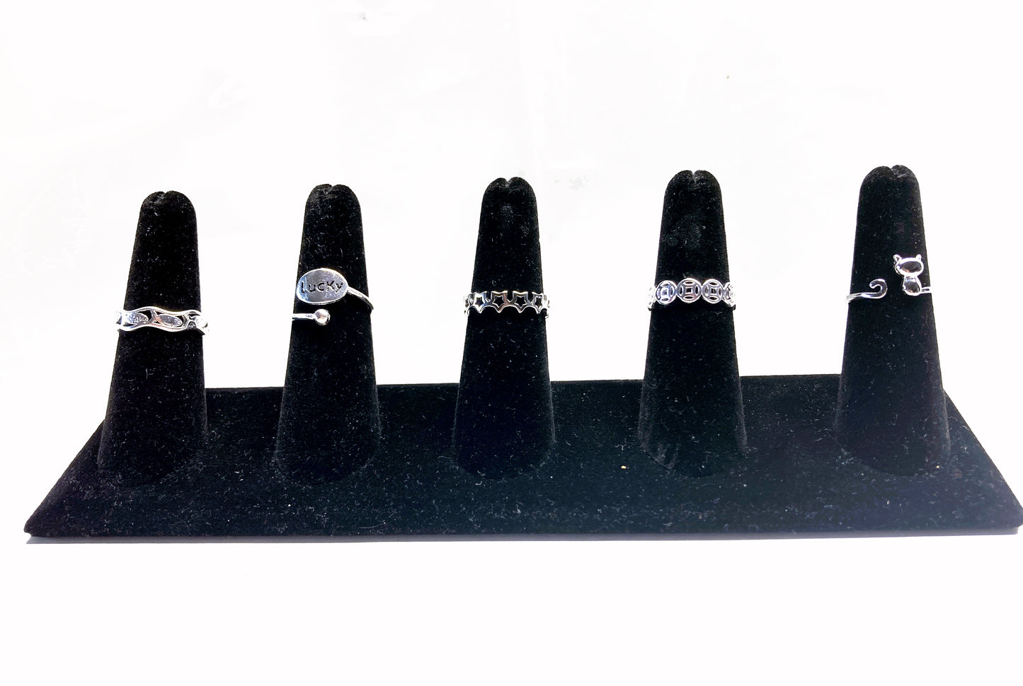 925 silver Minimalist ring in bulk or with 36 pcs counter display