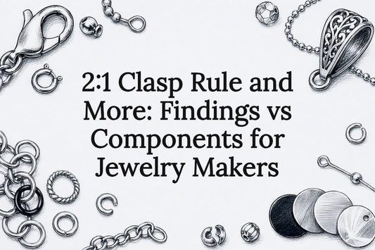 Decorative findings and components title card