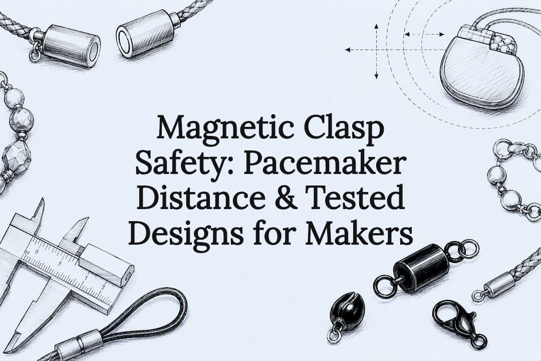 Magnetic clasp safety title card illustration
