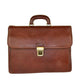 Unisex leather briefcase made in italy