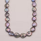 17.1 inch Freshwater Pearl Necklace, Elegant Handmade Baroque 925 Sterling Silver Plated Luxury Strand for Daily Wear, Weddings, Parties, Gifts - All Seasons Chic Jewelry with Gift Box[NK-XL2501-Purple-01]