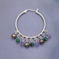 A pair of hoop earrings Boho style fresh water pearl and stone earrings in a lovely tassel style design, perfect for birthdays, anniversaries, Valentine's Day gifts, with gift box[EH-2501Colour-01]