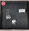 3 pcs. 925 sterling silver boxed jewelry set.