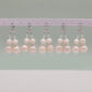 Classic and elegant freshwater pearl earrings suitable for banquets, daily, beauty pageants, festivals, parties wear men and women luxury freshwater pearl earrings jewelry, with gift boxes, beautiful Christmas, Valentine's Day【NK-EH2501White-01】