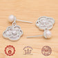 Elegant S925 Sterling Silvery & Freshwater Pearl Flower Stud Earrings - Luxurious Zirconia Accents, Perfect for Daily Wear & Special Occasions