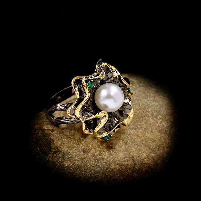 Nightfall Jewell Pearl Ring