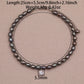 Exquisite Fresh Water Pearl with Zircon Necklace Earrings Bracelet Anklet Four piece Set Luxurious Elegant Zircon Fresh Water Pearl set ideal for Christmas, Valentine's Day and Thanksgiving gifts, suitable for everyday, wedding and birthday
