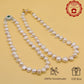Irregular White Baroque Natural Freshwater Pearl Necklace 100% handmade 17.7inch long 12-17mm Freshwater Pearl necklace suitable for everyday, wedding, birthday parties, Christmas, Valentine's Day, stylish Baroque freshwater pearl necklace