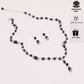 An elegant 100% handmade natural freshwater pearl necklace earring set, ideal for Christmas, Valentine's Day holiday gifts, perfect for everyday, birthday parties and anniversaries【NK-XL2501Purple-03】