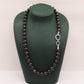 Exquisite 100% handmade Fresh Water Pearl Necklace 8-9mm black brown fresh water pearl with delicate buttons, unique Valentine's Day gift, with gift box, suitable for everyday, party fresh water pearl necklace for men and women[XL-2501Golden-03]