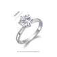 1ct Moissanite Ring Heart Star Fine Moissanite Rings S925 Sterling Silver Engagement Diamond Women Rings