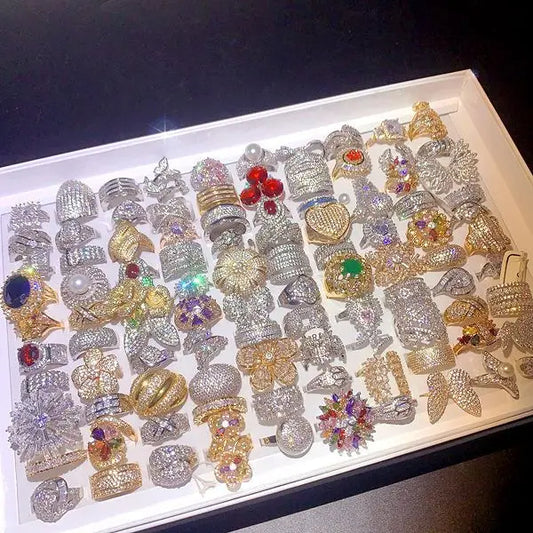 Wholesale better cubic zirconia rings assorted style and sizes