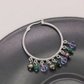 A pair of hoop earrings Boho style fresh water pearl and stone earrings in a lovely tassel style design, perfect for birthdays, anniversaries, Valentine's Day gifts, with gift box[EH-2501Colour-01]