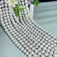 Elegant freshwater pearl necklace S925 silver, Baroque round pearls, vintage luxury, fashion accessories, June Birthstone, the perfect gift for everyday parties, Valentine's Day 【NK-XL2501-White-04】