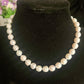 Elegant freshwater pearl necklace S925 silver, Baroque round pearls, vintage luxury, fashion accessories, June Birthstone, the perfect gift for everyday parties, Valentine's Day 【NK-XL2501-White-04】