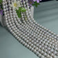 Elegant freshwater pearl necklace S925 silver, Baroque round pearls, vintage luxury, fashion accessories, June Birthstone, the perfect gift for everyday parties, Valentine's Day 【NK-XL2501-White-04】