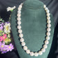 Elegant freshwater pearl necklace S925 silver, Baroque round pearls, vintage luxury, fashion accessories, June Birthstone, the perfect gift for everyday parties, Valentine's Day 【NK-XL2501-White-04】