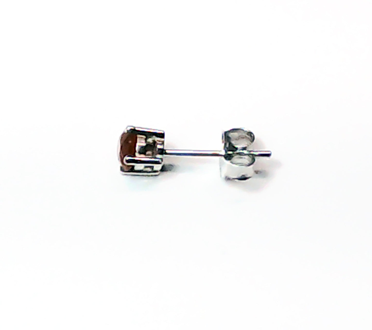 Genuine stone birthstone earrings in .925 sterling silver - Providence silver gold jewelry usa