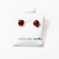 Genuine stone birthstone earrings in .925 sterling silver - Providence silver gold jewelry usa