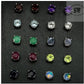 Genuine stone birthstone earrings in .925 sterling silver - Providence silver gold jewelry usa