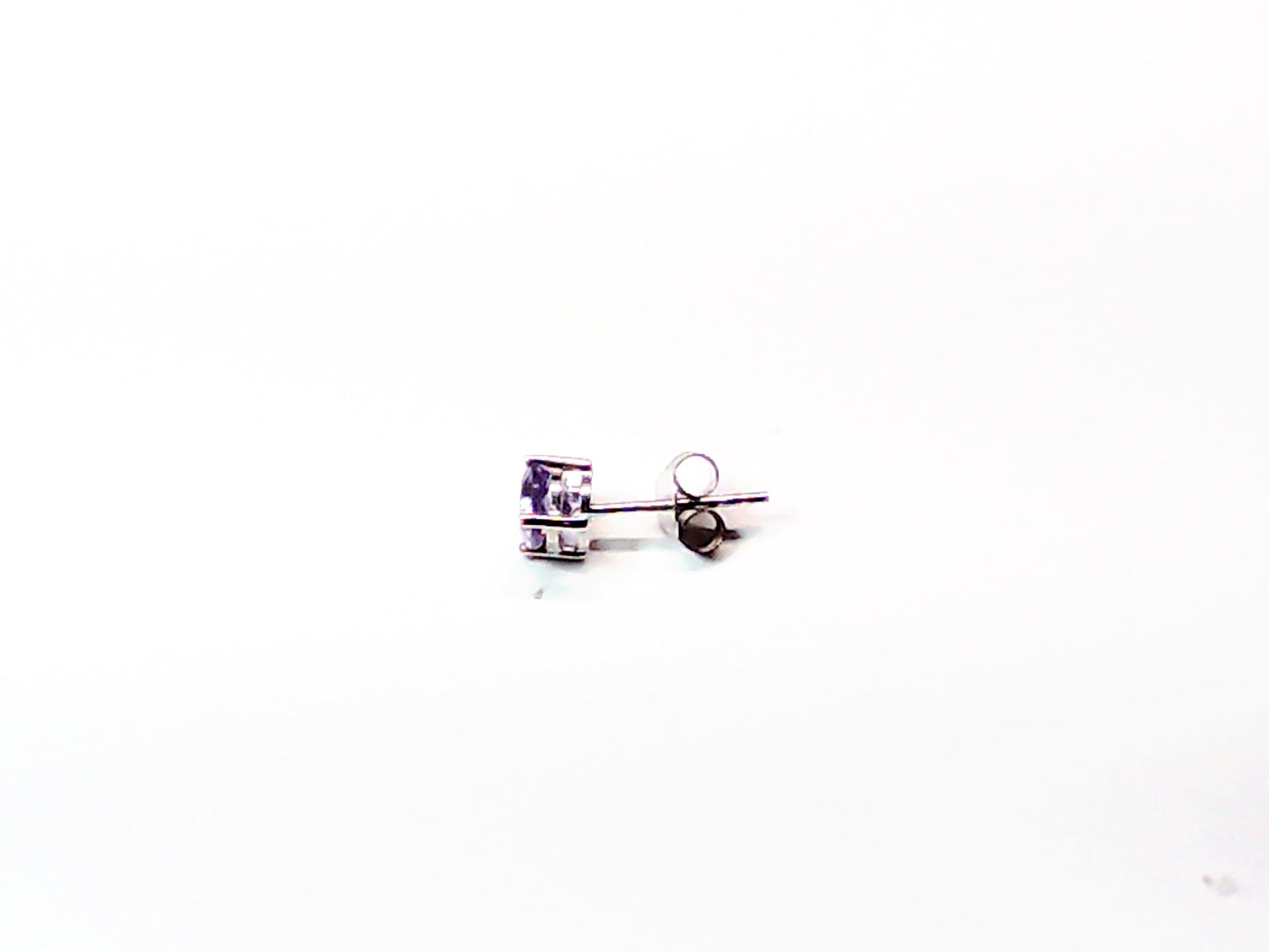 Genuine stone birthstone earrings in .925 sterling silver - Providence silver gold jewelry usa