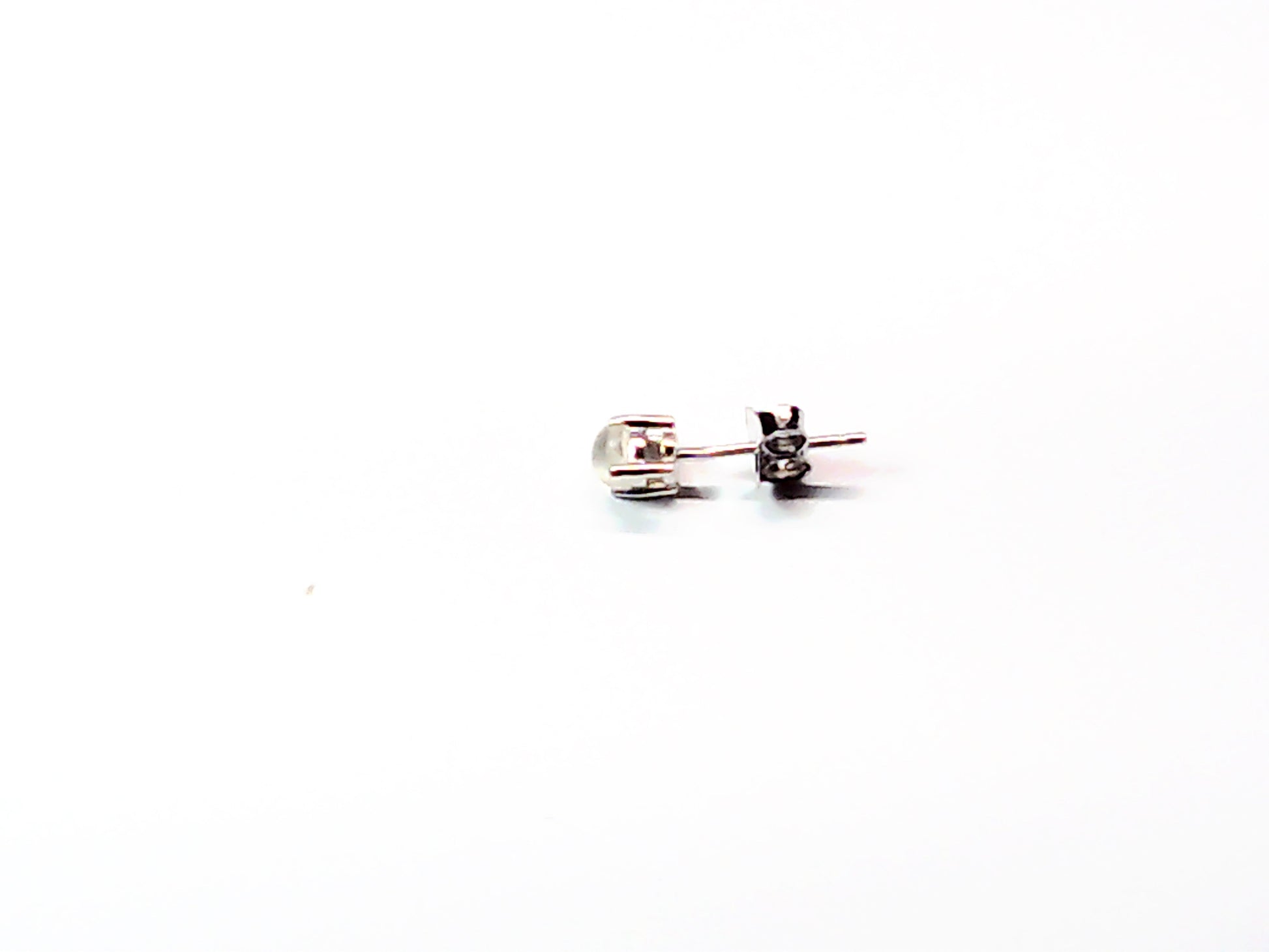 Genuine stone birthstone earrings in .925 sterling silver - Providence silver gold jewelry usa