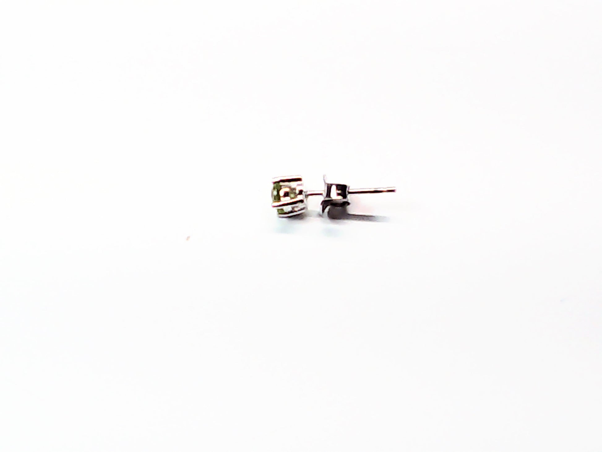 Genuine stone birthstone earrings in .925 sterling silver - Providence silver gold jewelry usa