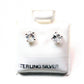 Genuine stone birthstone earrings in .925 sterling silver - Providence silver gold jewelry usa