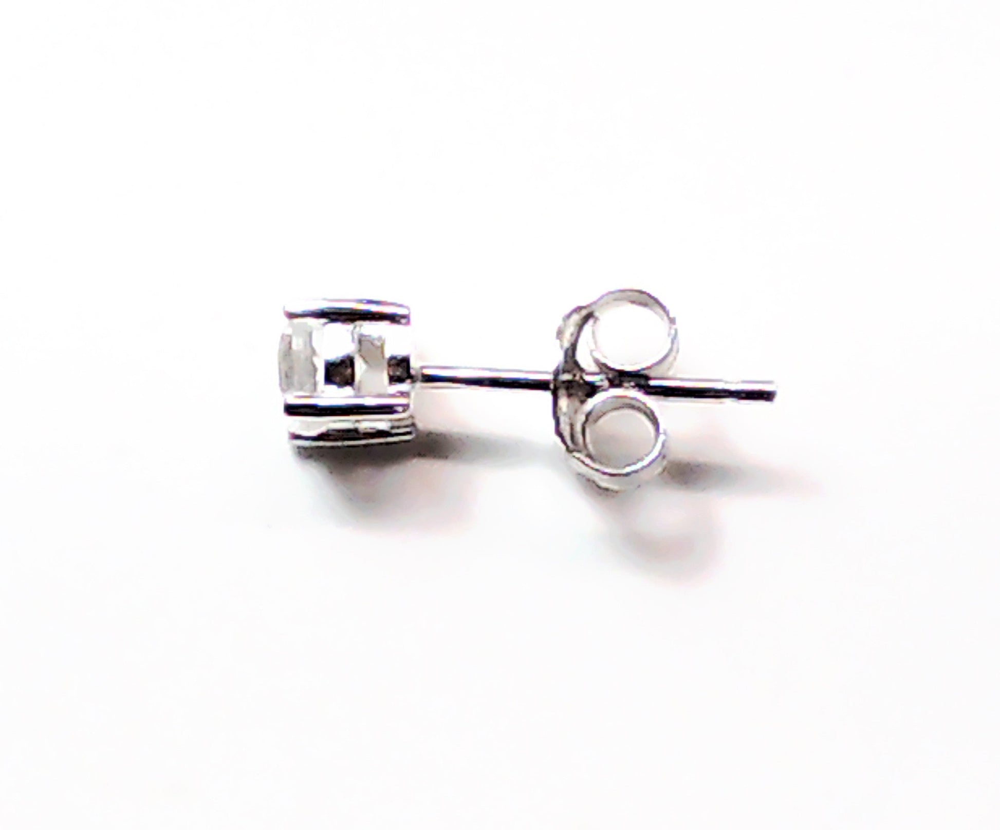 Genuine stone birthstone earrings in .925 sterling silver - Providence silver gold jewelry usa