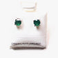 Genuine stone birthstone earrings in .925 sterling silver - Providence silver gold jewelry usa