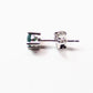 Genuine stone birthstone earrings in .925 sterling silver - Providence silver gold jewelry usa