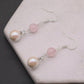 Elegant Fresh Water Pearl earrings, ideal for Valentine's Day , perfect for everyday, wedding and birthday parties[NK-EH2501White-03]