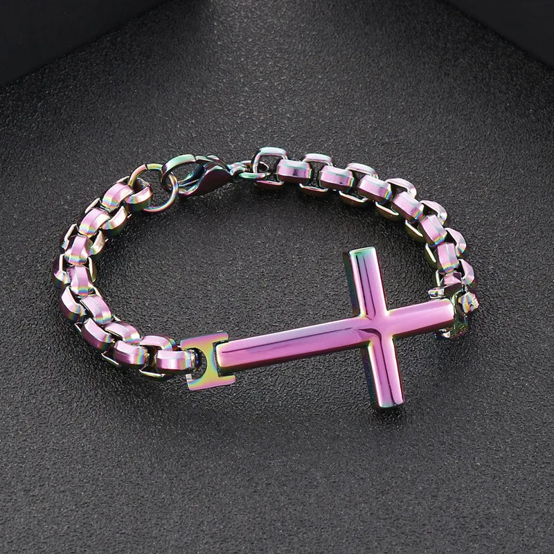 Mens Quality made Masculinity Cross Bracelet