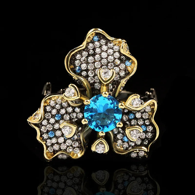 Midnight Bloom Ring