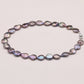17.1 inch Freshwater Pearl Necklace, Elegant Handmade Baroque 925 Sterling Silver Plated Luxury Strand for Daily Wear, Weddings, Parties, Gifts - All Seasons Chic Jewelry with Gift Box[NK-XL2501-Purple-01]
