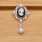 Vintage Luxury Natural Freshwater Pearls And S925 Silver Earrings Elegant Exquisite Elizabeth Portrait Natural Freshwater Pearl Earrings Fashionable And Versatile S925 Silver Earrings【NK-EH2501White-04】