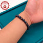 An elegant natural freshwater pearl bracelet 100% handmade black purple natural freshwater Pearl bracelet suitable for everyday wear party wear, ideal  Valentine's Day gift【NK-SL2501Purple-01】
